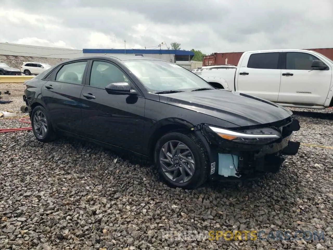 4 fotografías del automóvil dañado KMHLM4DJ1RU101710 HYUNDAI ELANTRA 2024