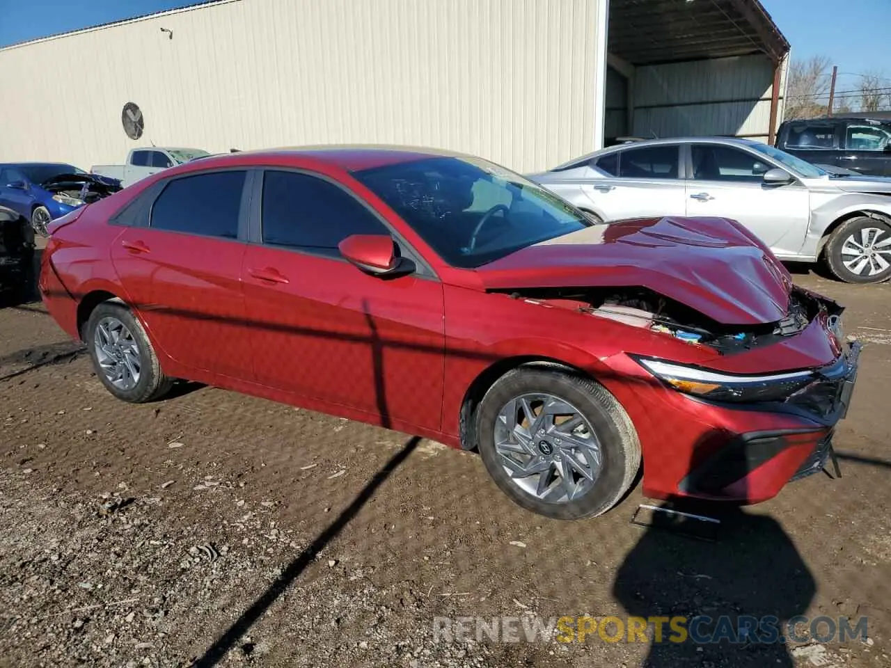 4 fotografías del automóvil dañado KMHLM4DJ3RU095005 HYUNDAI ELANTRA 2024