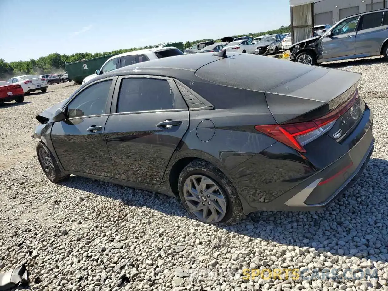 2 fotografías del automóvil dañado KMHLM4DJ4RU093232 HYUNDAI ELANTRA 2024