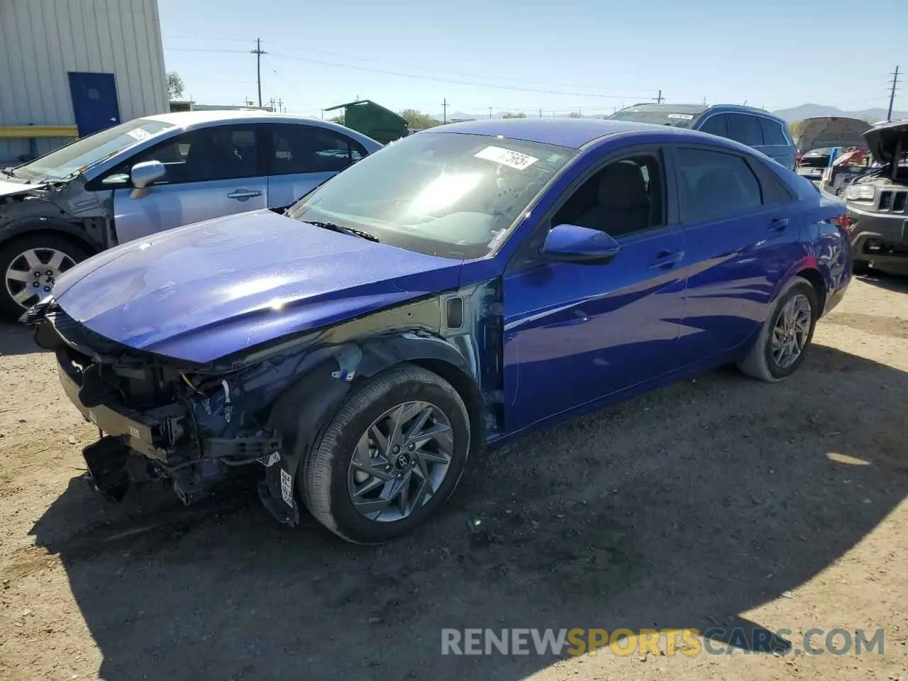 1 fotografías del automóvil dañado KMHLM4DJXRU103794 HYUNDAI ELANTRA 2024