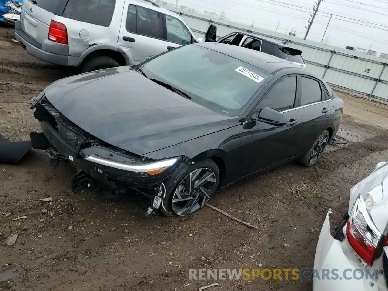 1 fotografías del automóvil dañado KMHLN4DJ1RU106791 HYUNDAI ELANTRA 2024