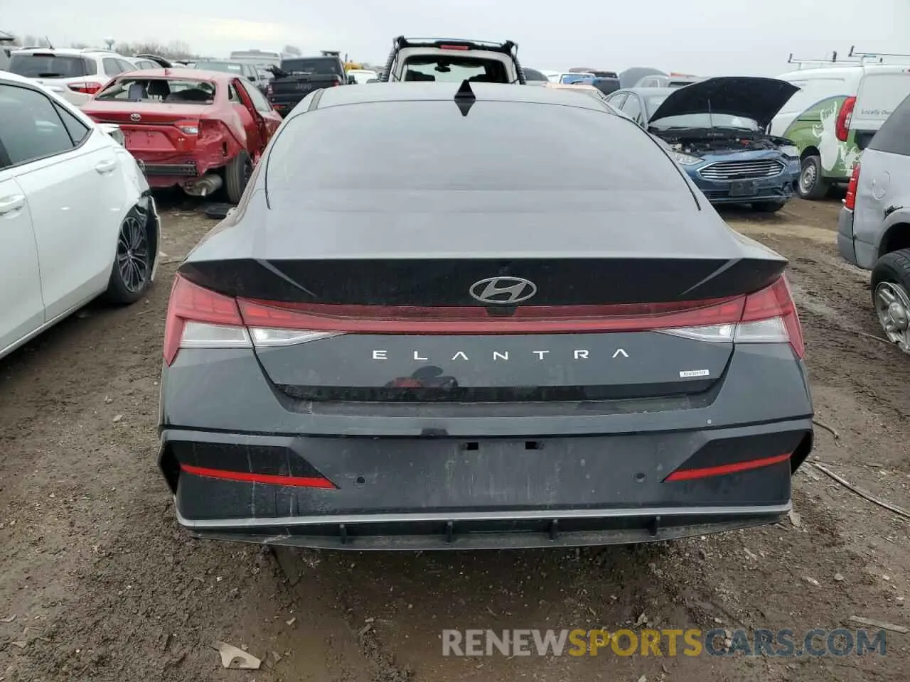 6 fotografías del automóvil dañado KMHLN4DJ1RU106791 HYUNDAI ELANTRA 2024
