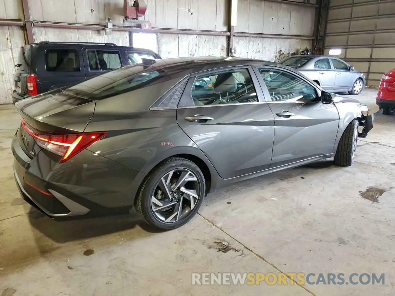 3 fotografías del automóvil dañado KMHLN4DJ5RU106678 HYUNDAI ELANTRA 2024
