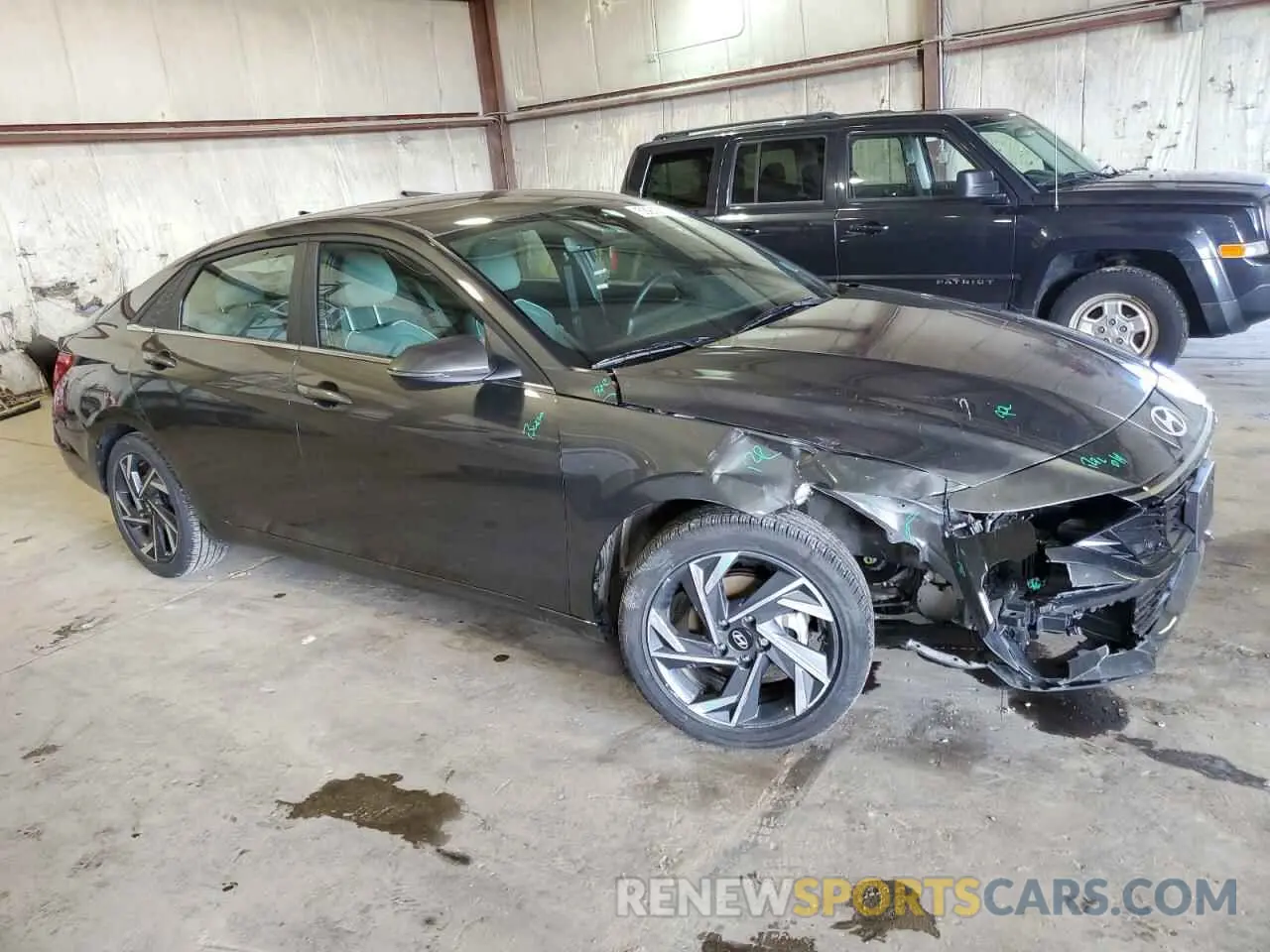 4 fotografías del automóvil dañado KMHLN4DJ5RU106678 HYUNDAI ELANTRA 2024