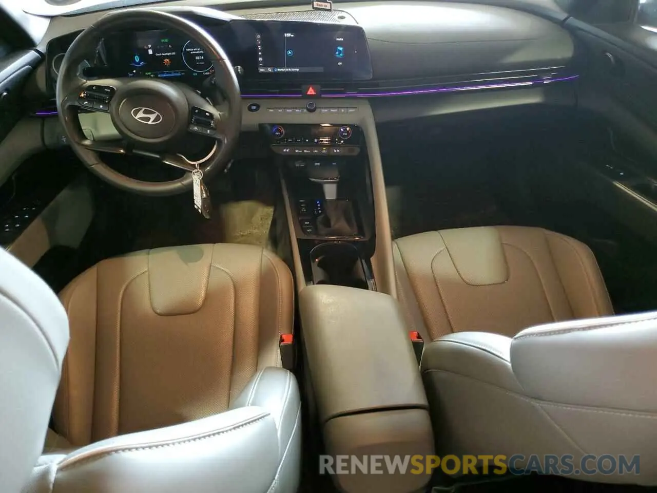 8 fotografías del automóvil dañado KMHLN4DJ5RU106678 HYUNDAI ELANTRA 2024