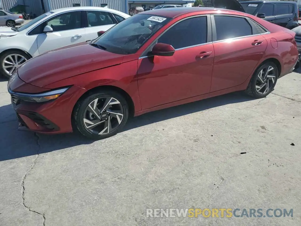 1 fotografías del automóvil dañado KMHLN4DJ7RU094789 HYUNDAI ELANTRA 2024