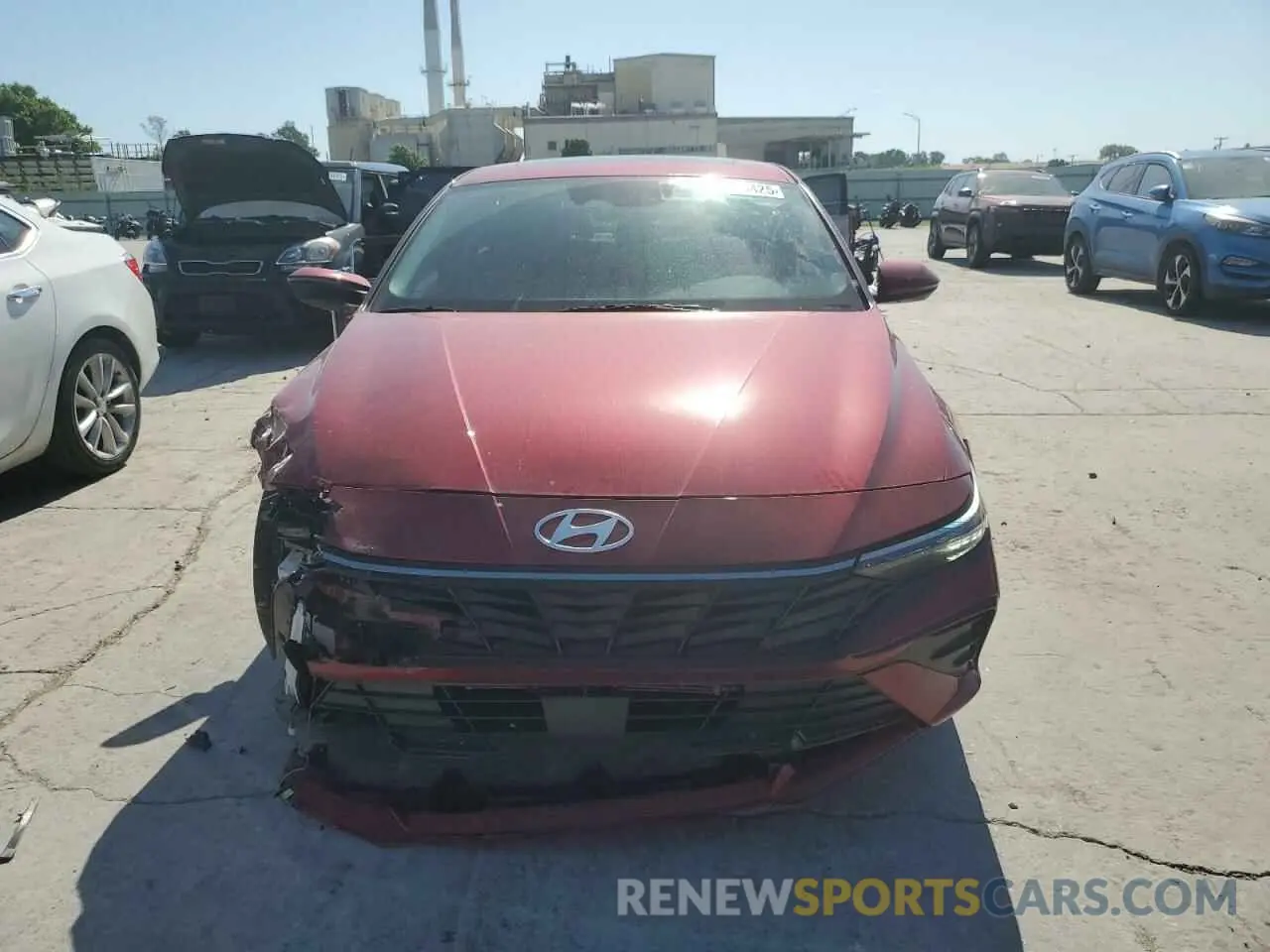 5 fotografías del automóvil dañado KMHLN4DJ7RU094789 HYUNDAI ELANTRA 2024