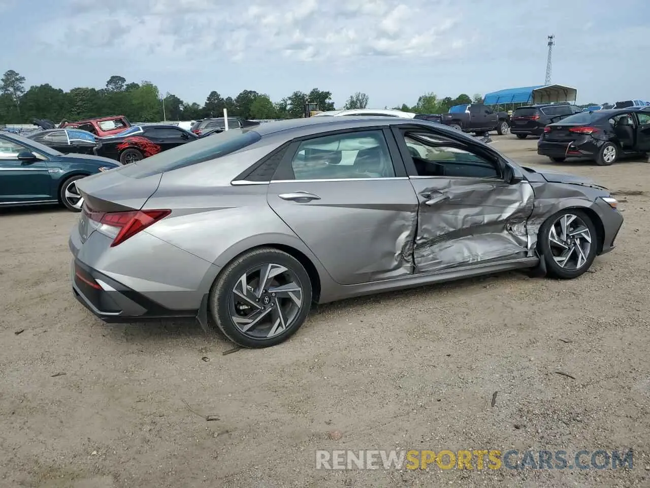 3 fotografías del automóvil dañado KMHLN4DJ9RU105243 HYUNDAI ELANTRA 2024