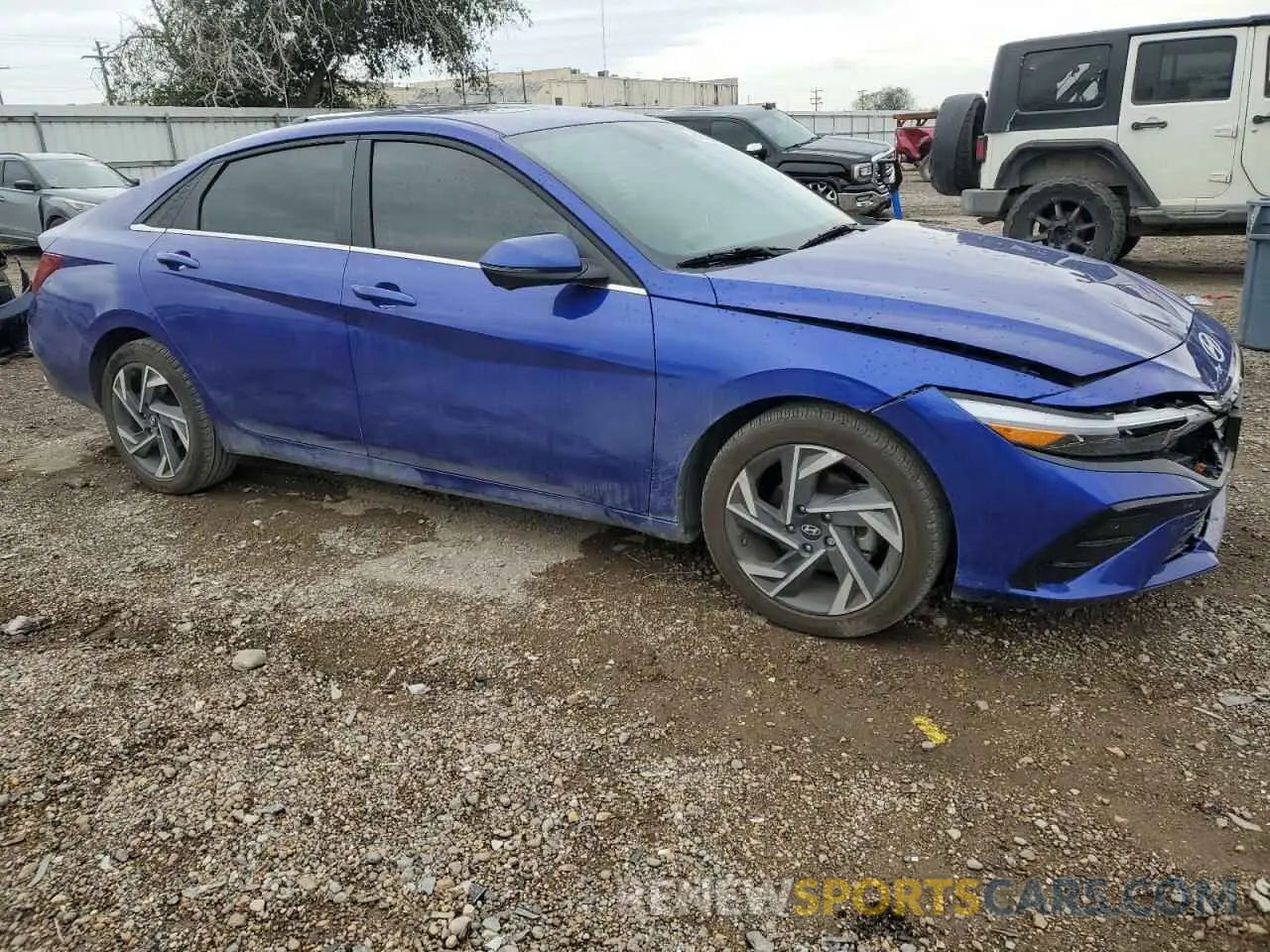 4 fotografías del automóvil dañado KMHLP4DG0RU818515 HYUNDAI ELANTRA 2024