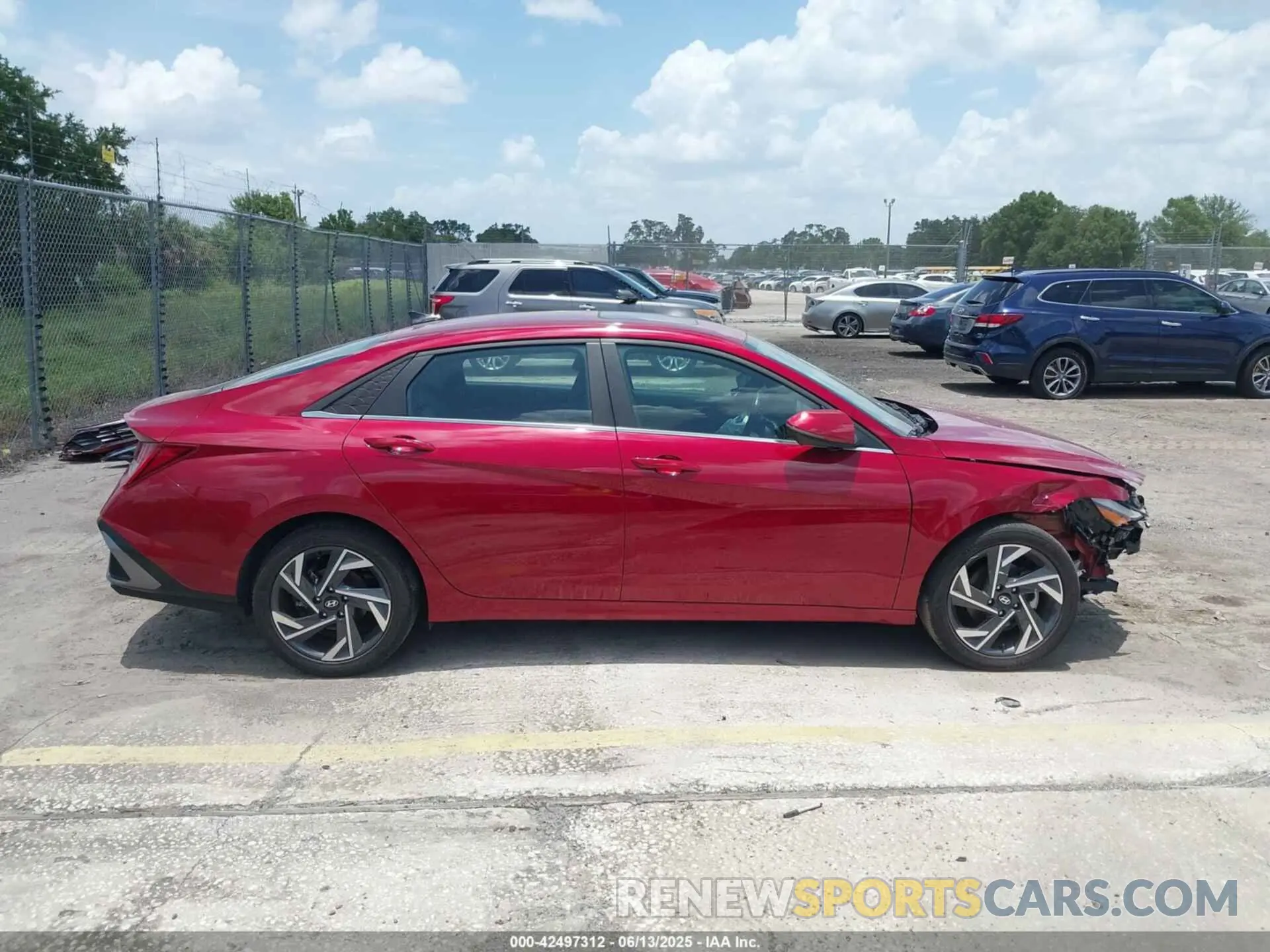14 fotografías del automóvil dañado KMHLP4DG2RU778745 HYUNDAI ELANTRA 2024