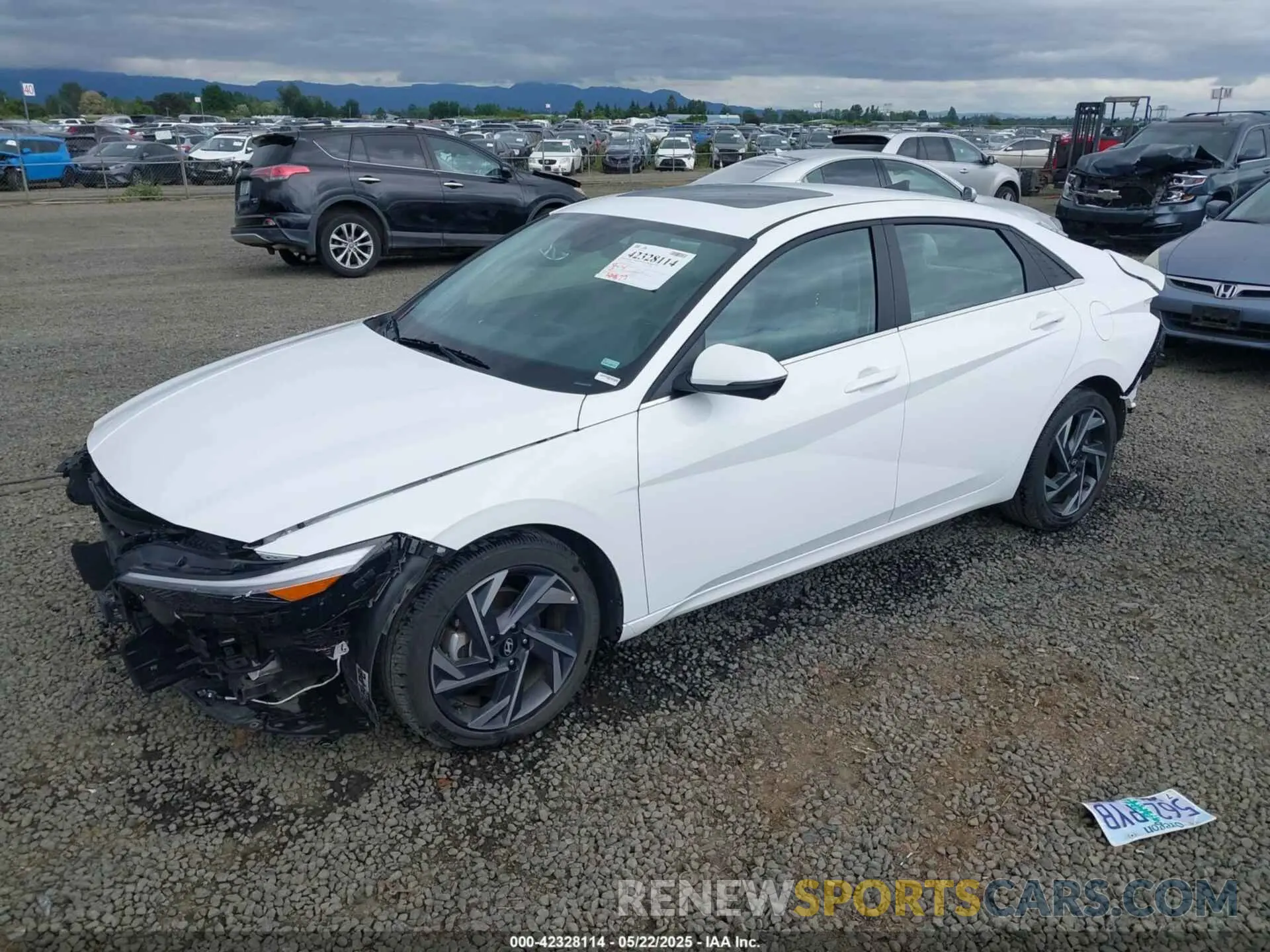 2 fotografías del automóvil dañado KMHLP4DG3RU837222 HYUNDAI ELANTRA 2024
