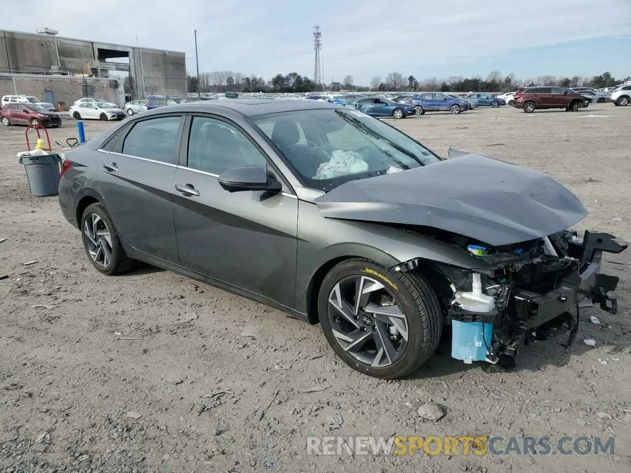 4 fotografías del automóvil dañado KMHLP4DG4RU842333 HYUNDAI ELANTRA 2024