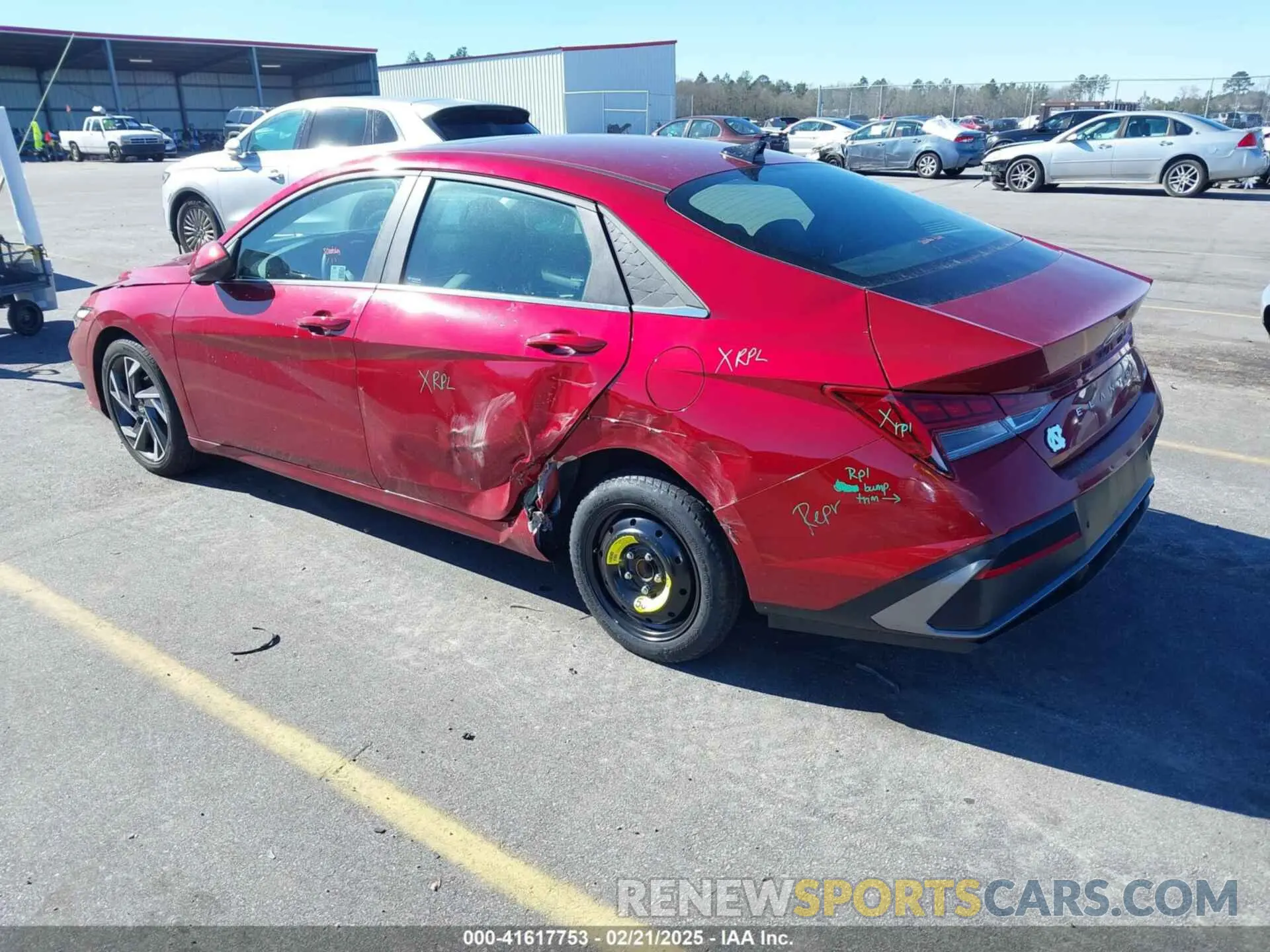 3 fotografías del automóvil dañado KMHLP4DG5RU733699 HYUNDAI ELANTRA 2024