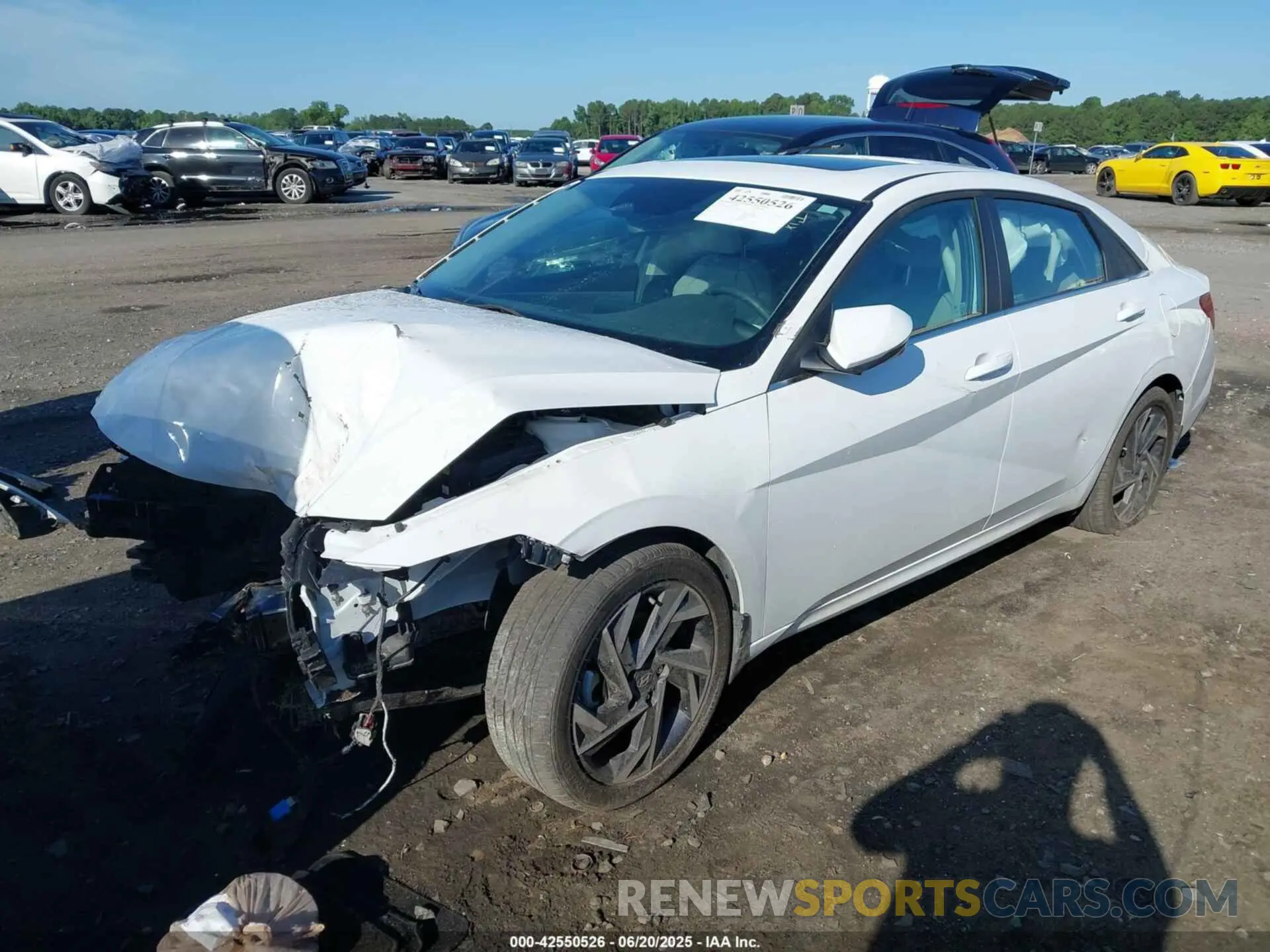 2 fotografías del automóvil dañado KMHLP4DG6RU778893 HYUNDAI ELANTRA 2024