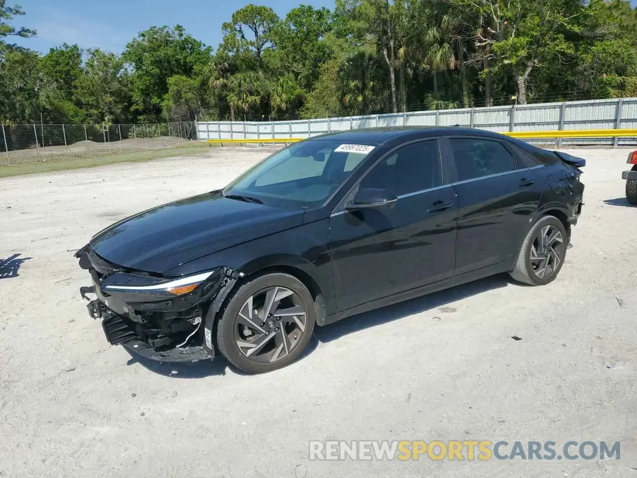 1 fotografías del automóvil dañado KMHLP4DG7RU668144 HYUNDAI ELANTRA 2024