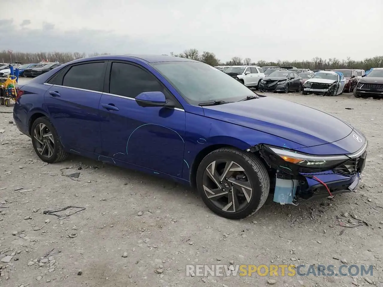 4 fotografías del automóvil dañado KMHLP4DG8RU678293 HYUNDAI ELANTRA 2024