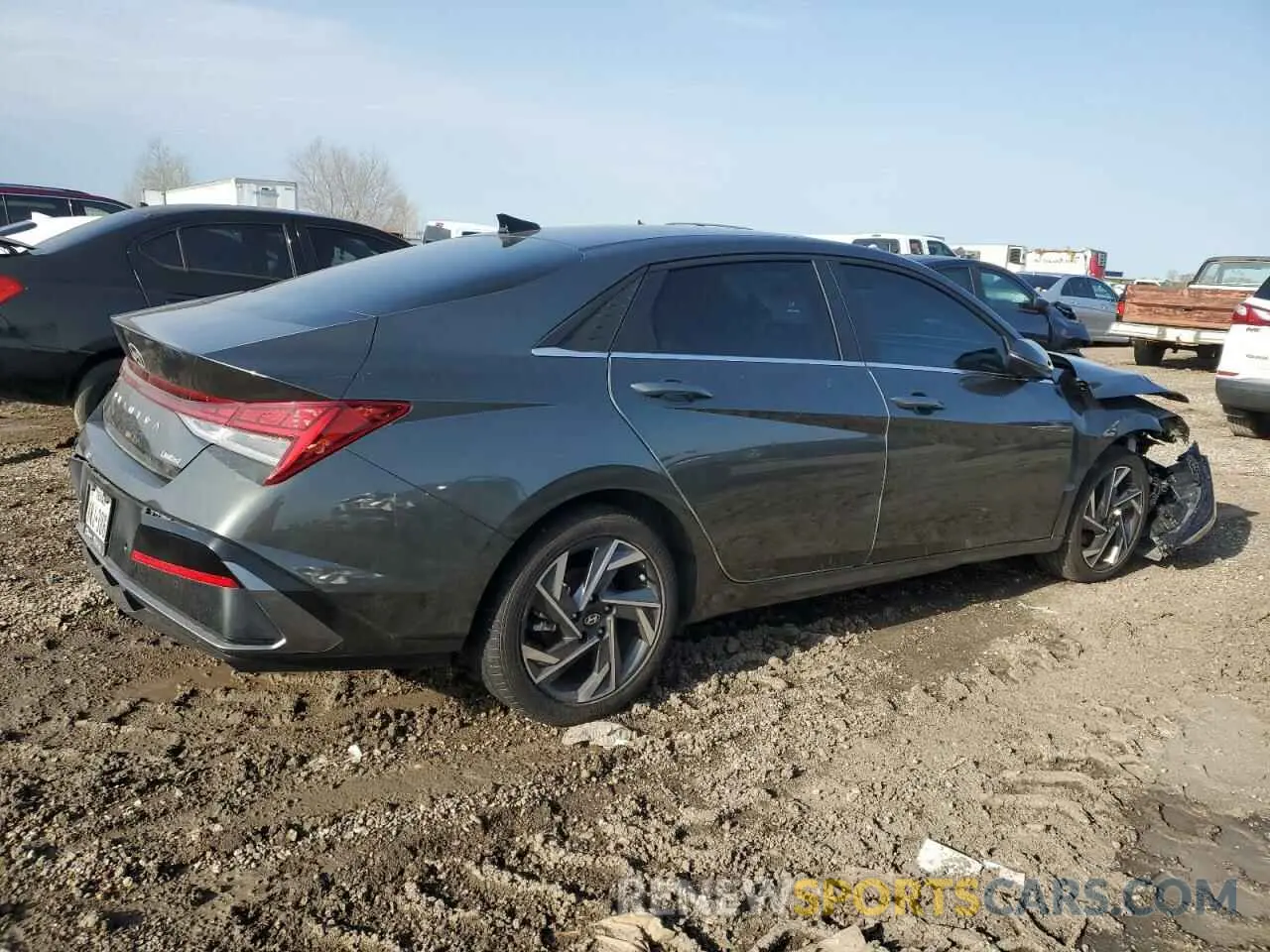 3 fotografías del automóvil dañado KMHLP4DG8RU818133 HYUNDAI ELANTRA 2024