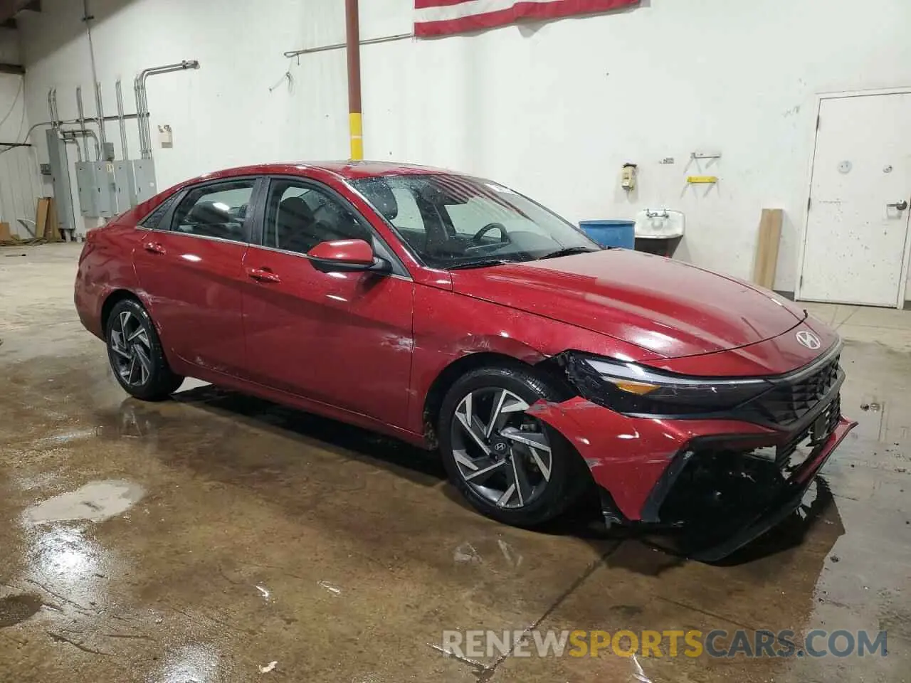 4 fotografías del automóvil dañado KMHLP4DG9RU776121 HYUNDAI ELANTRA 2024