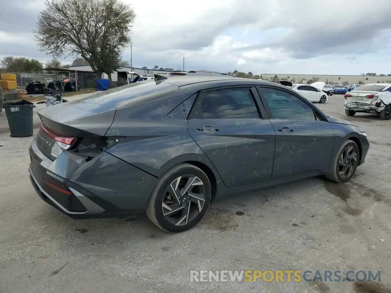 3 fotografías del automóvil dañado KMHLP4DGXRU648146 HYUNDAI ELANTRA 2024