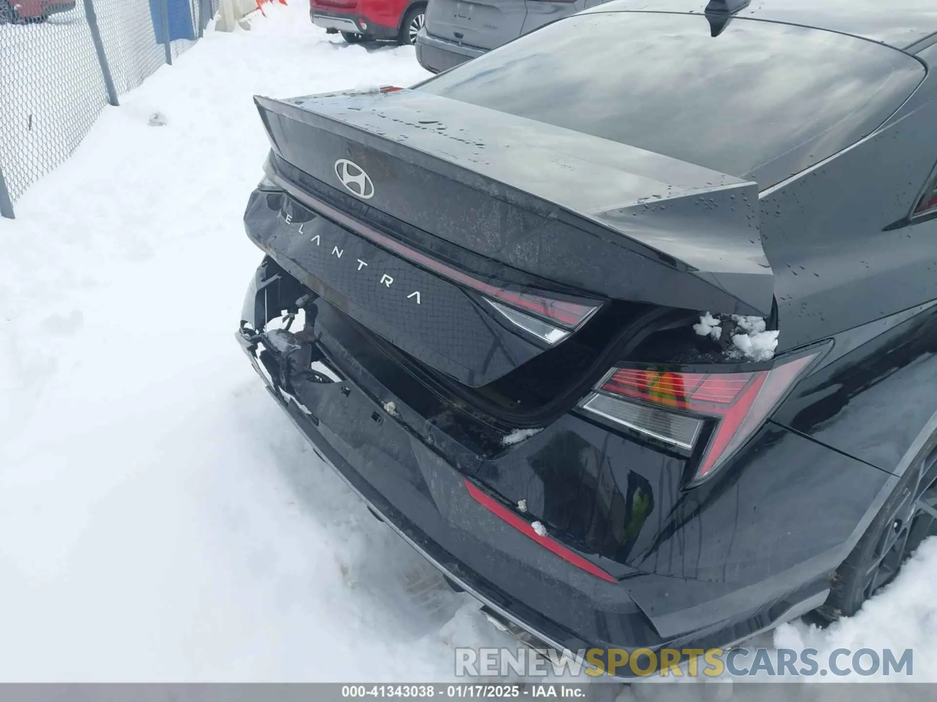 6 fotografías del automóvil dañado KMHLR4DF1RU812434 HYUNDAI ELANTRA 2024