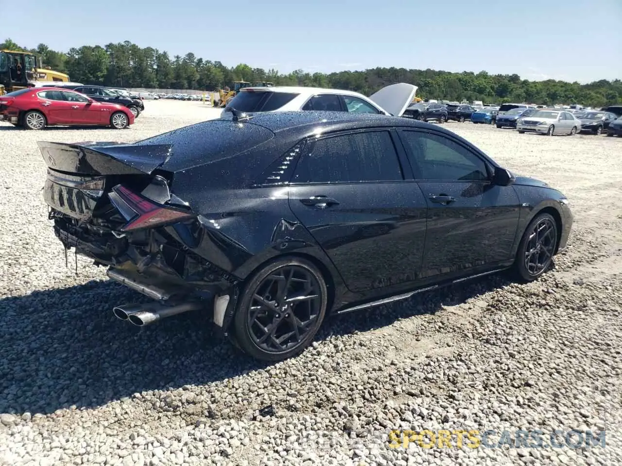 3 fotografías del automóvil dañado KMHLR4DF2RU728445 HYUNDAI ELANTRA 2024