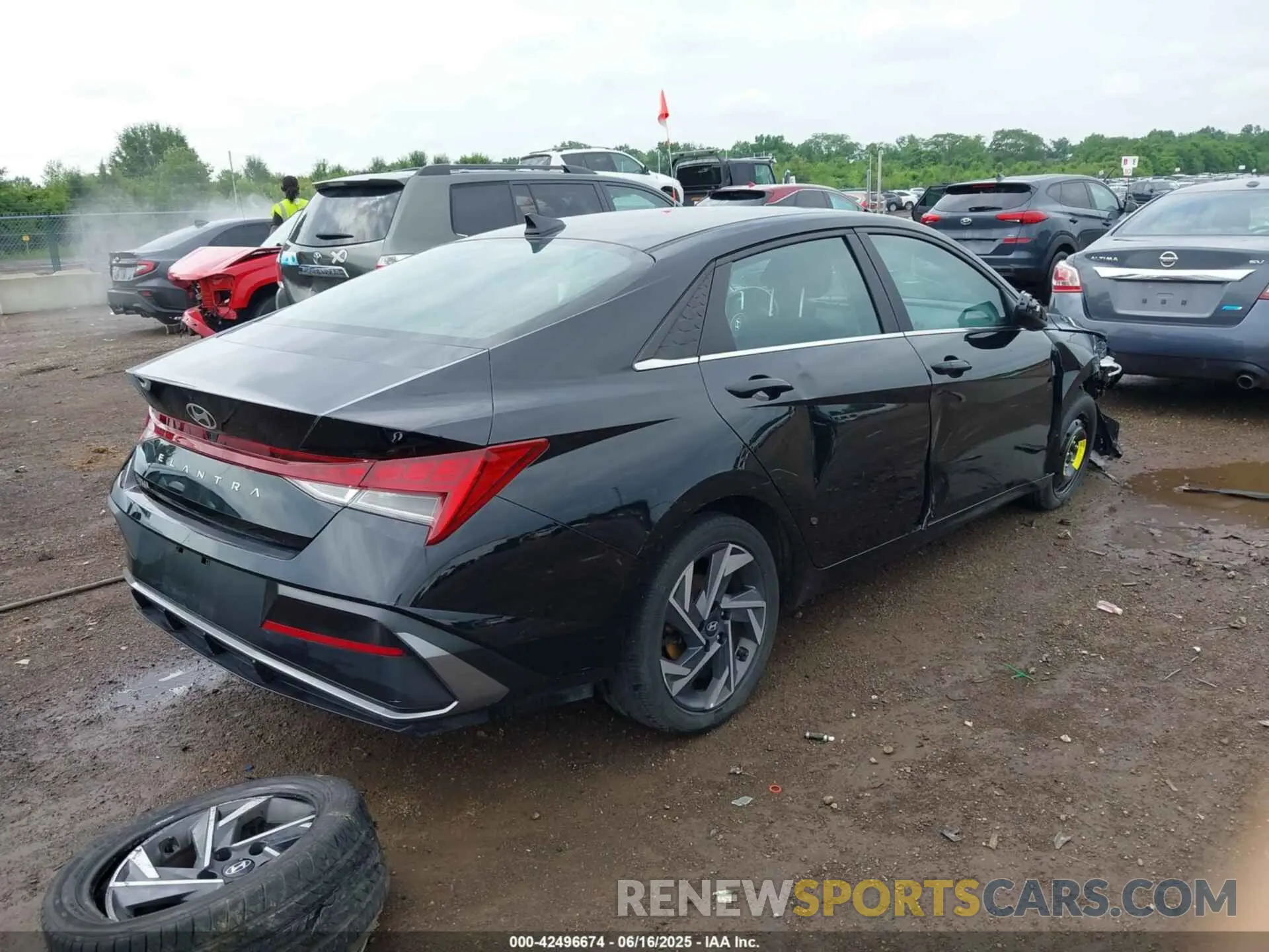 4 fotografías del automóvil dañado KMHLS4DG0RU643875 HYUNDAI ELANTRA 2024