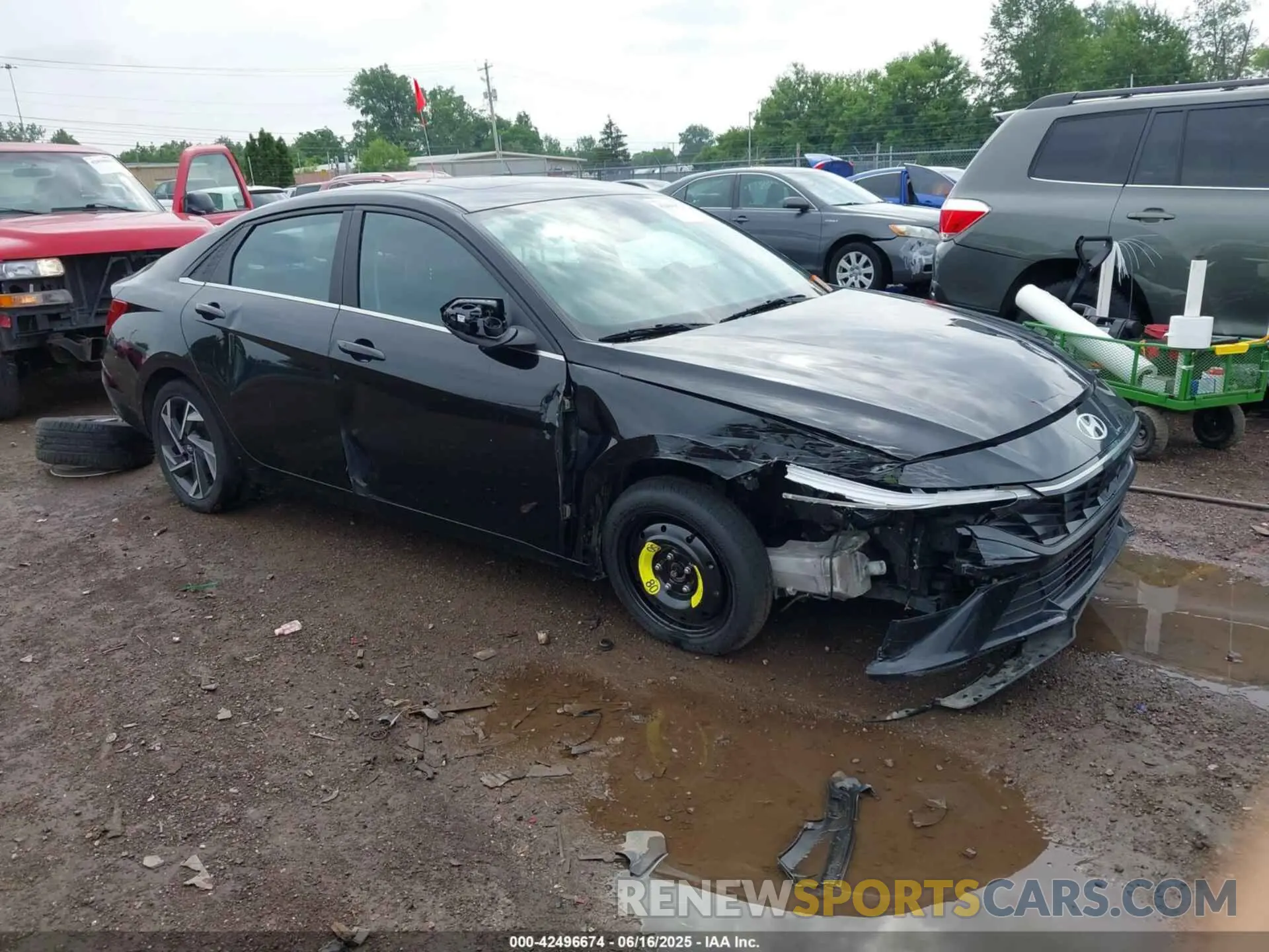 6 fotografías del automóvil dañado KMHLS4DG0RU643875 HYUNDAI ELANTRA 2024