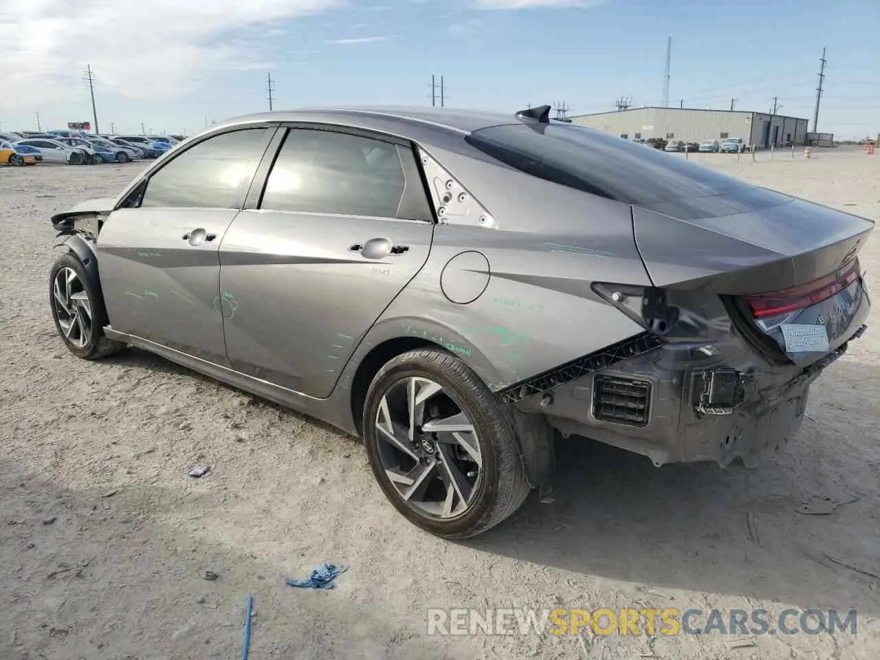 2 fotografías del automóvil dañado KMHLS4DG0RU786079 HYUNDAI ELANTRA 2024