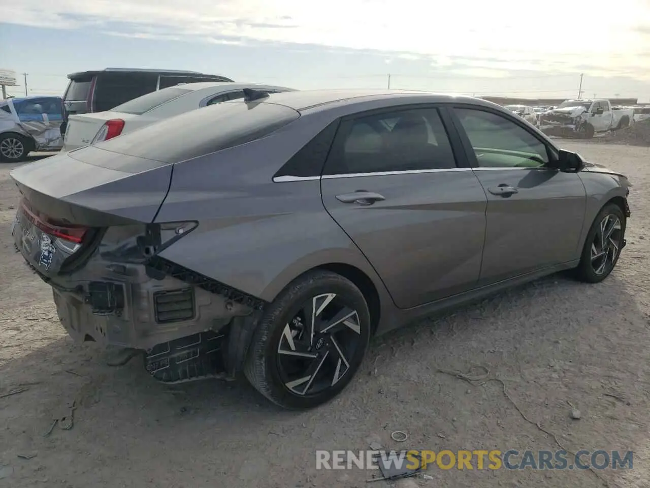 3 fotografías del automóvil dañado KMHLS4DG0RU786079 HYUNDAI ELANTRA 2024