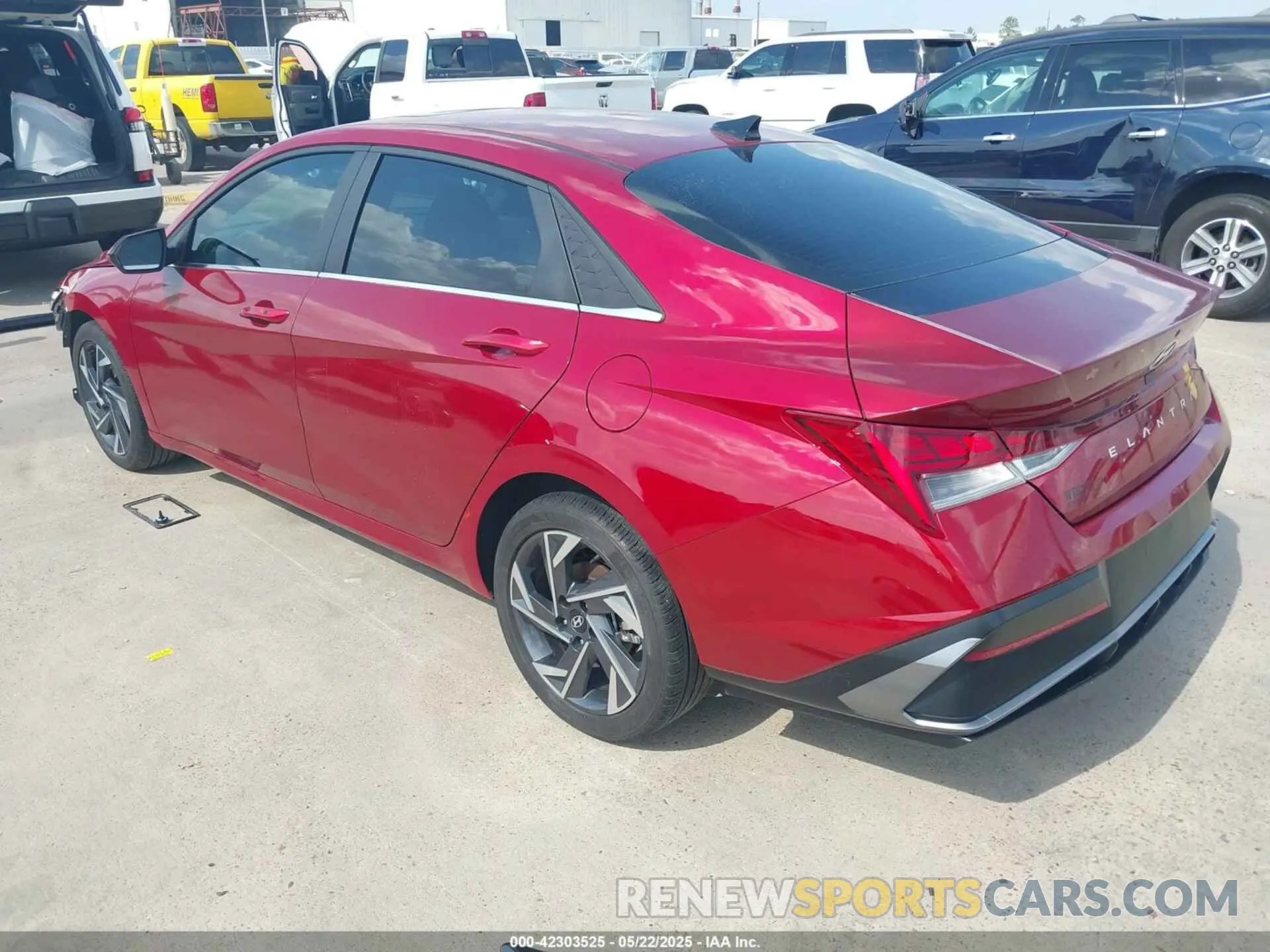 3 fotografías del automóvil dañado KMHLS4DG1RU824855 HYUNDAI ELANTRA 2024