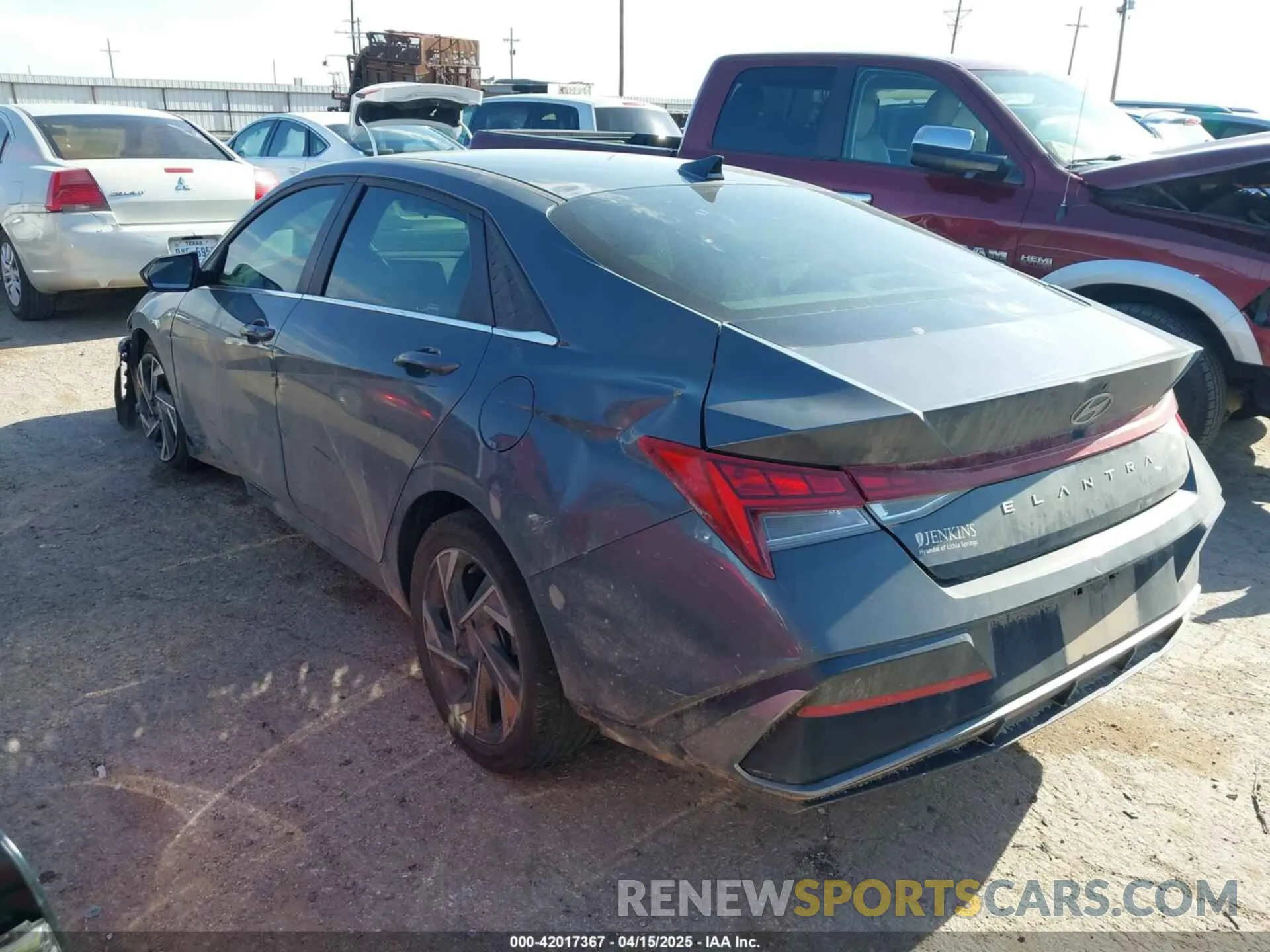 3 fotografías del automóvil dañado KMHLS4DG2RU730306 HYUNDAI ELANTRA 2024