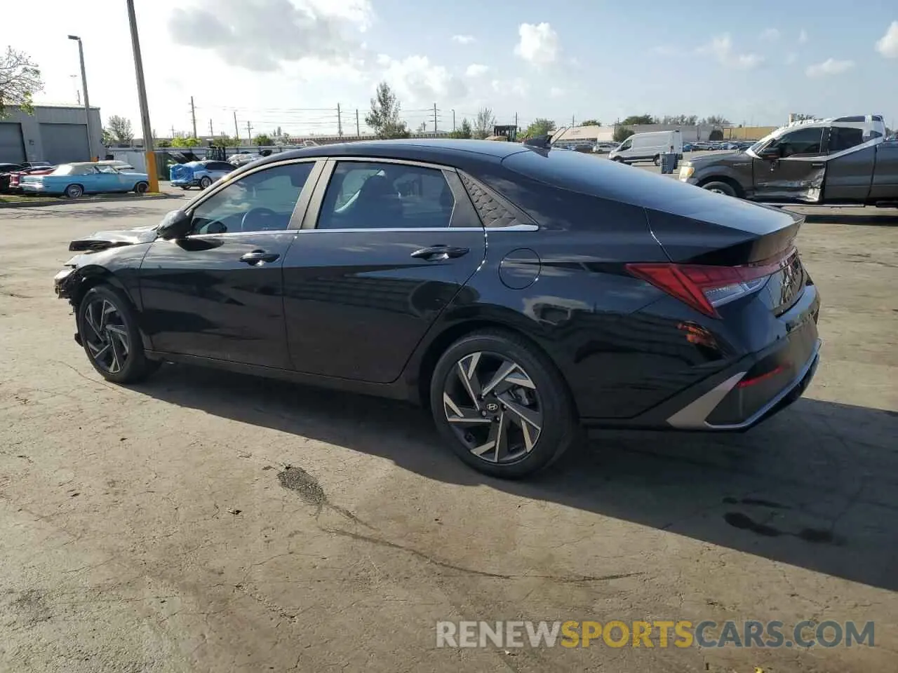 2 fotografías del automóvil dañado KMHLS4DG2RU756503 HYUNDAI ELANTRA 2024