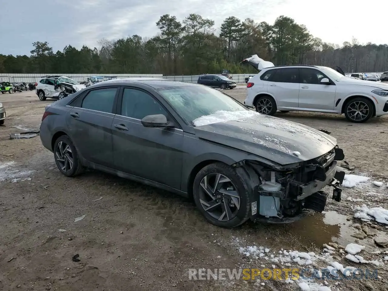 4 fotografías del automóvil dañado KMHLS4DG3RU686381 HYUNDAI ELANTRA 2024
