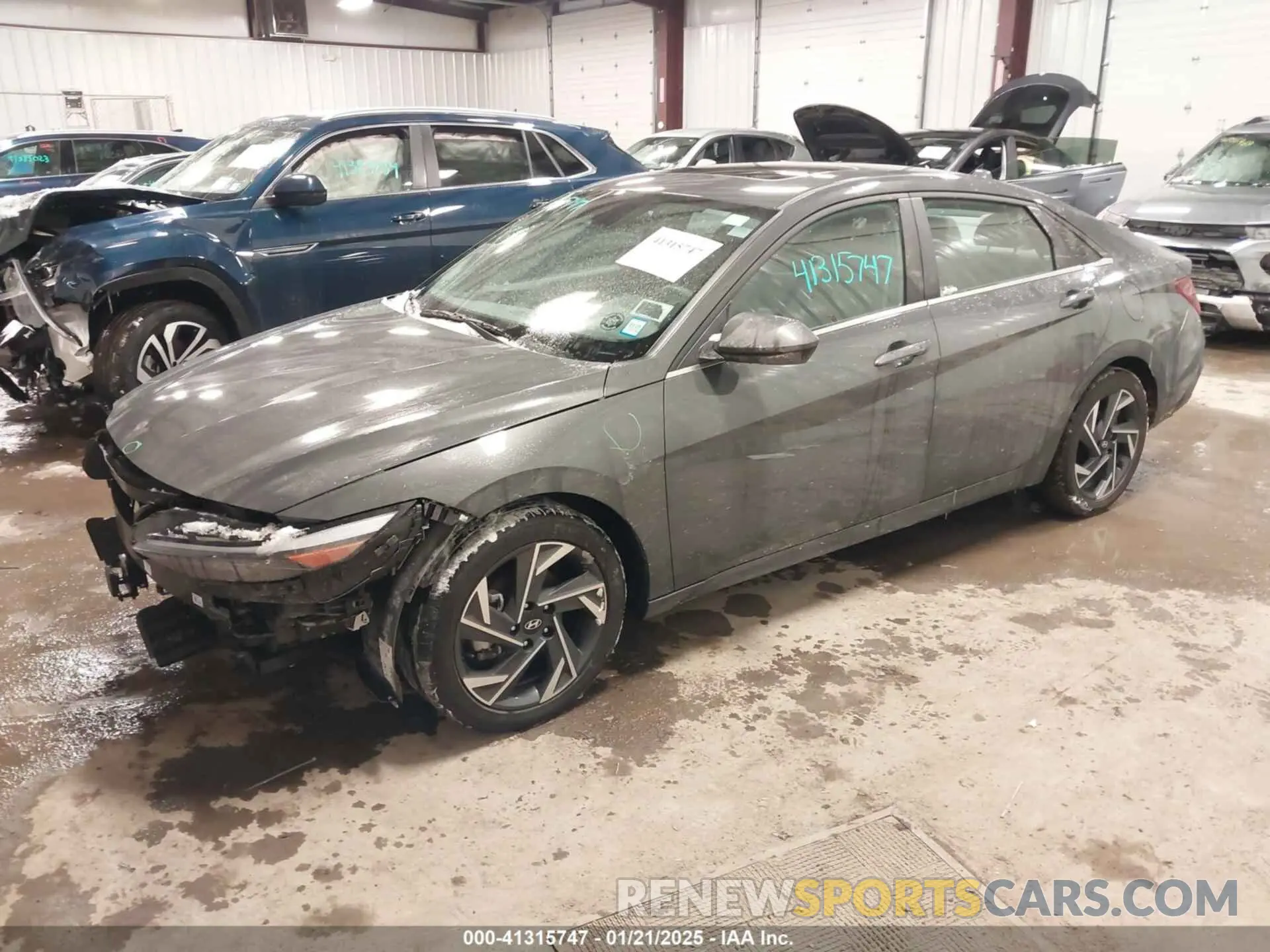 2 fotografías del automóvil dañado KMHLS4DG4RU654717 HYUNDAI ELANTRA 2024