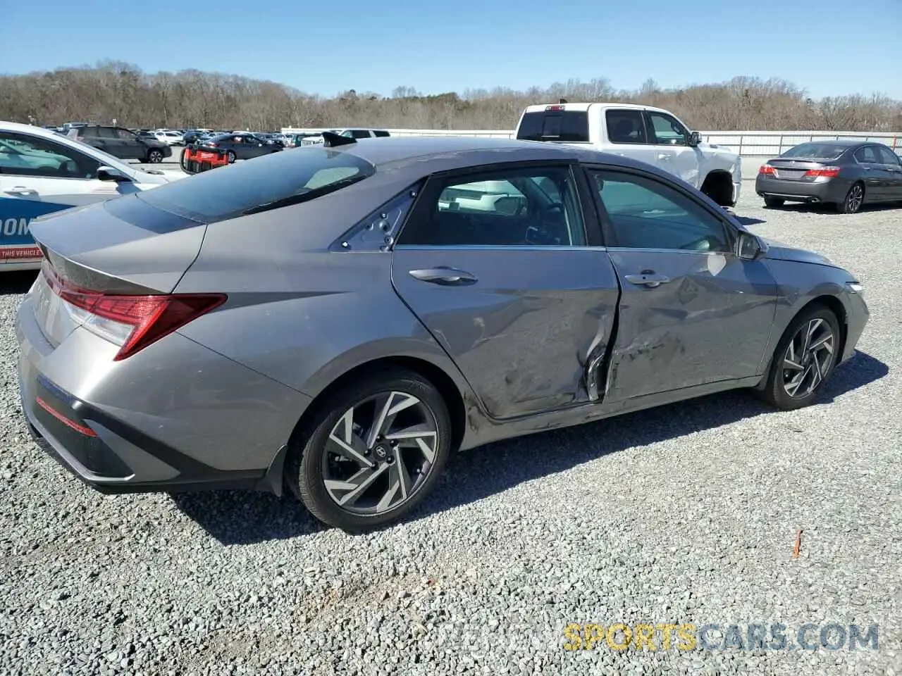 3 fotografías del automóvil dañado KMHLS4DG4RU674143 HYUNDAI ELANTRA 2024