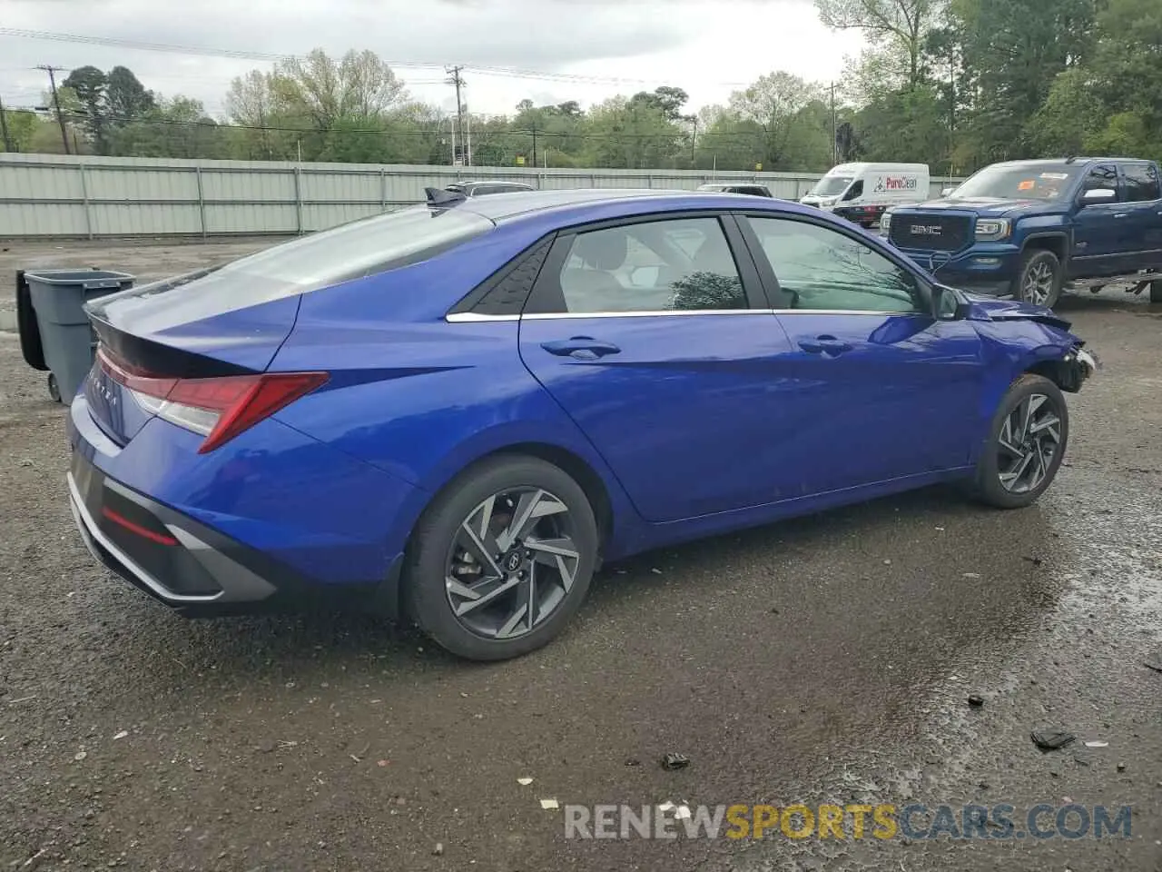 3 fotografías del automóvil dañado KMHLS4DG4RU701051 HYUNDAI ELANTRA 2024