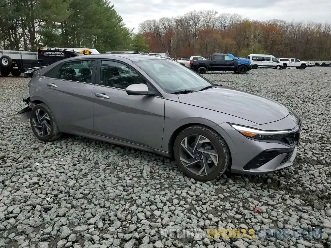 4 fotografías del automóvil dañado KMHLS4DG4RU716133 HYUNDAI ELANTRA 2024
