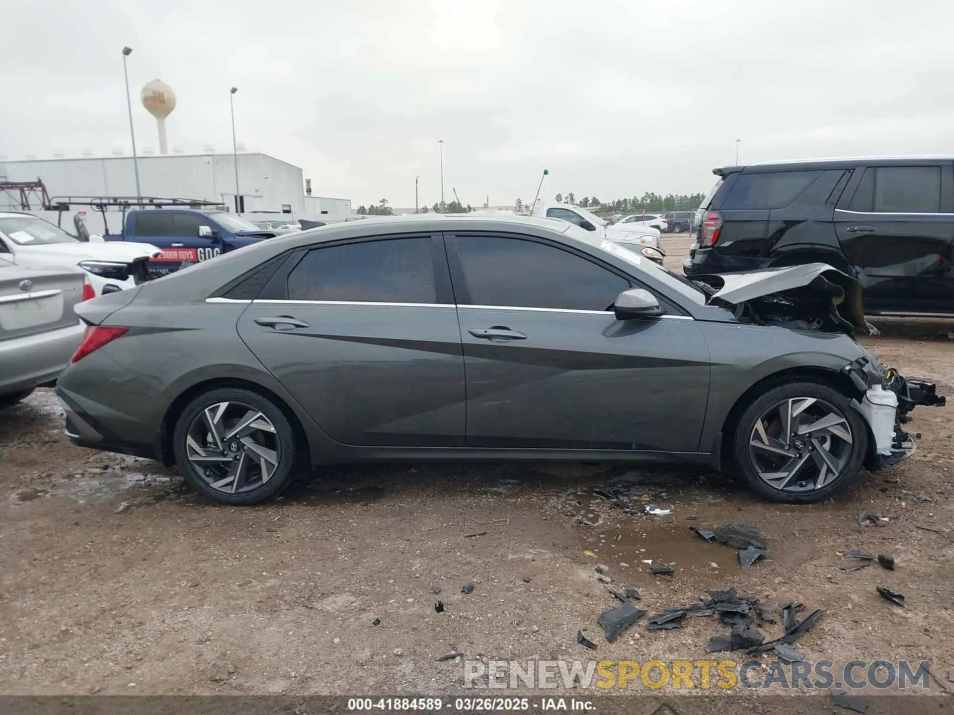 14 fotografías del automóvil dañado KMHLS4DG4RU746359 HYUNDAI ELANTRA 2024