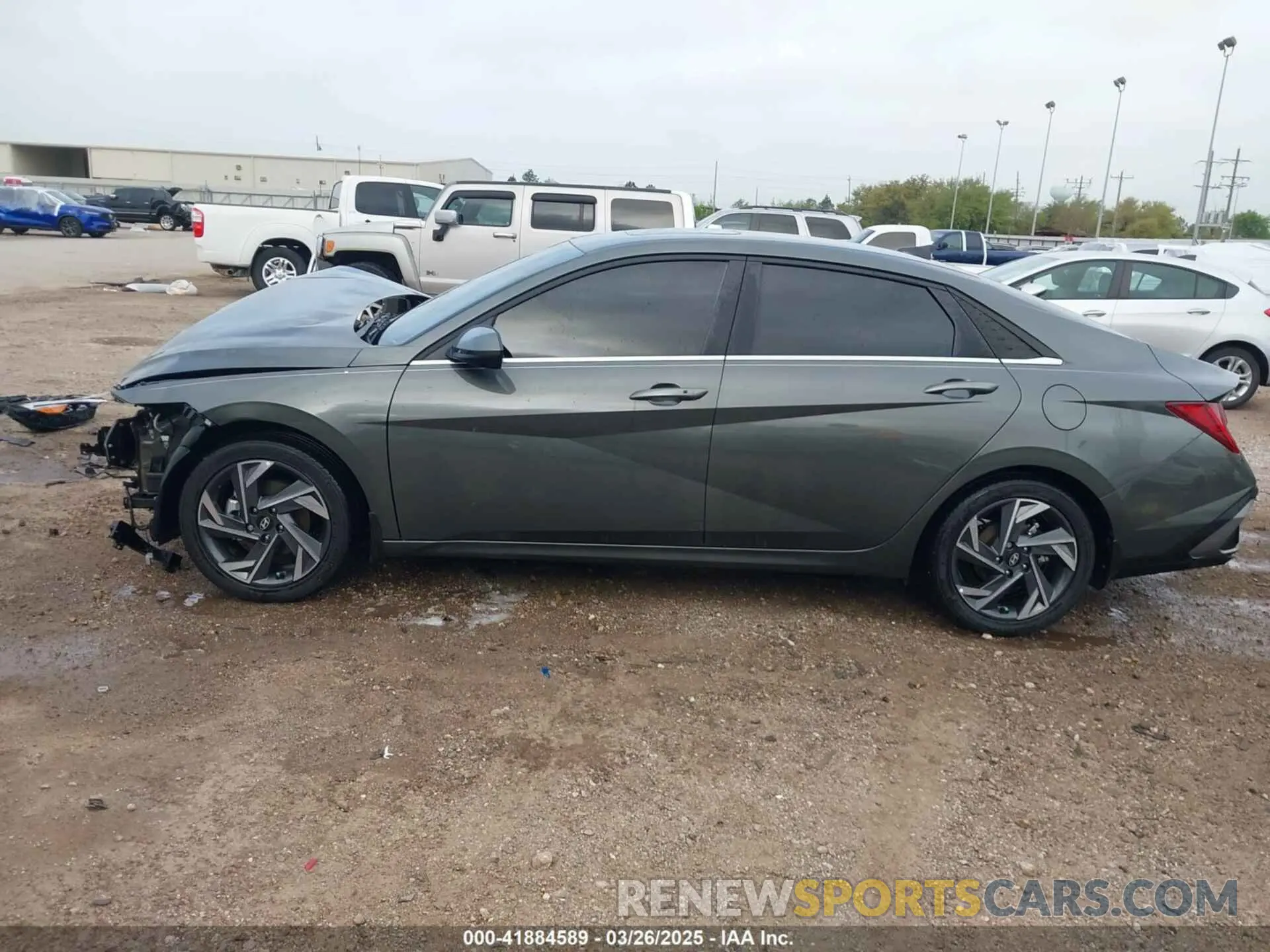 15 fotografías del automóvil dañado KMHLS4DG4RU746359 HYUNDAI ELANTRA 2024