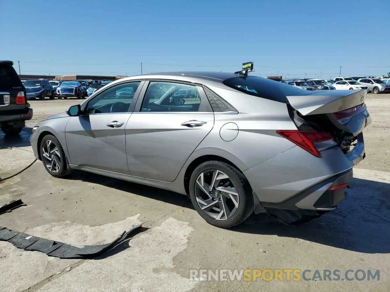 2 fotografías del automóvil dañado KMHLS4DG4RU763811 HYUNDAI ELANTRA 2024