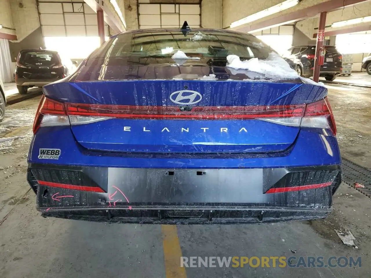 6 fotografías del automóvil dañado KMHLS4DG5RU718960 HYUNDAI ELANTRA 2024