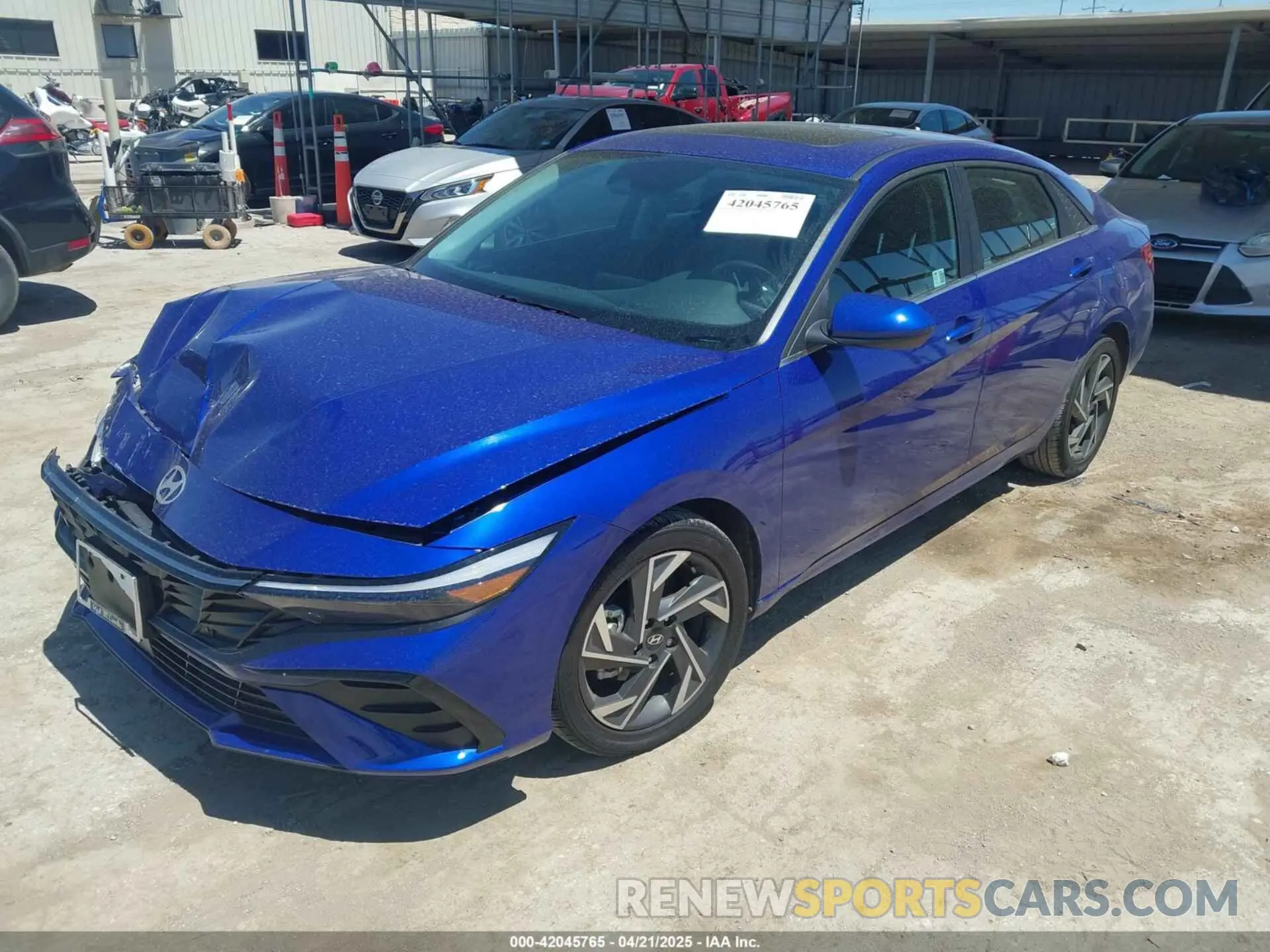 2 fotografías del automóvil dañado KMHLS4DG5RU724418 HYUNDAI ELANTRA 2024