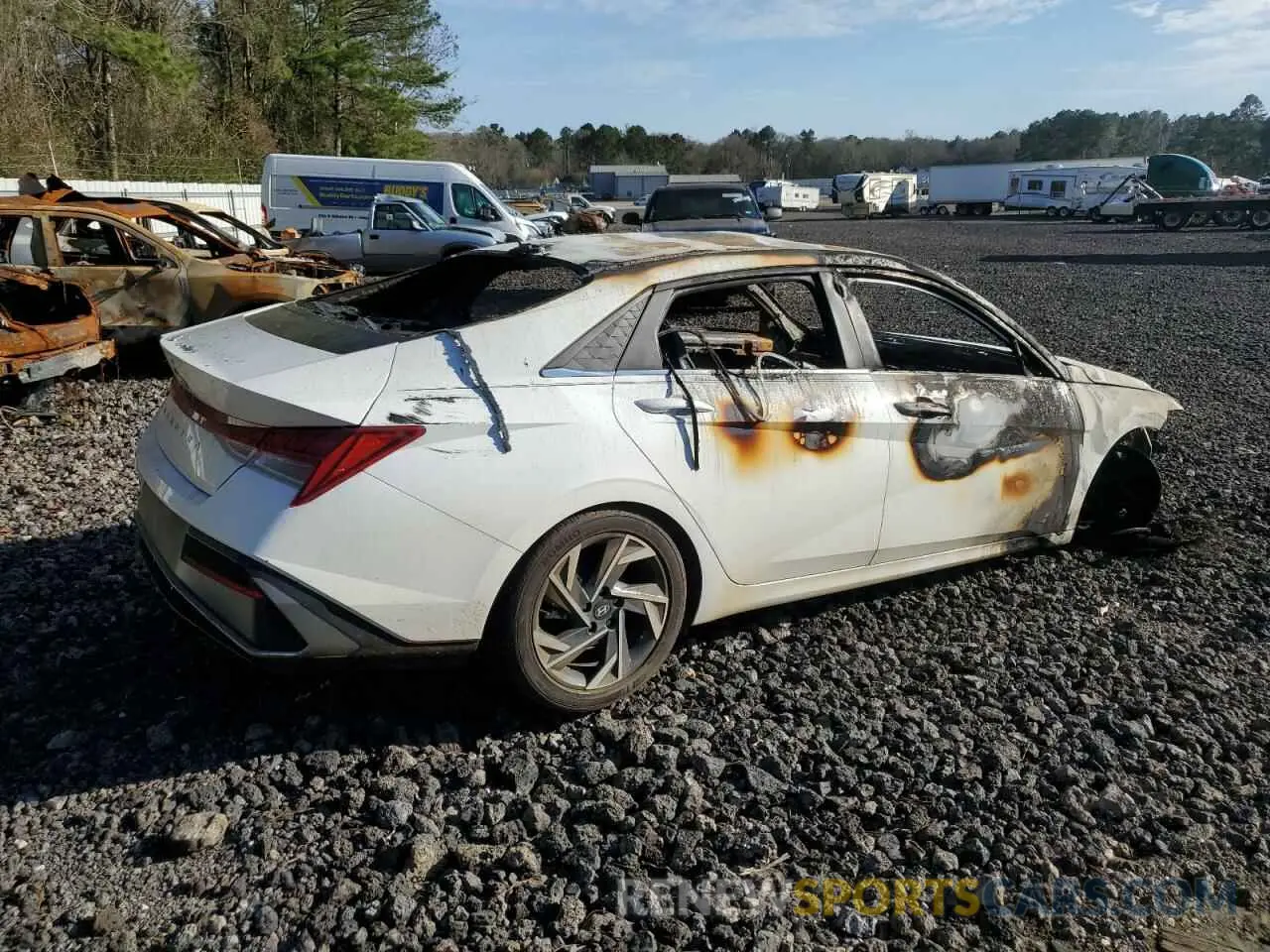 3 fotografías del automóvil dañado KMHLS4DG5RU727710 HYUNDAI ELANTRA 2024