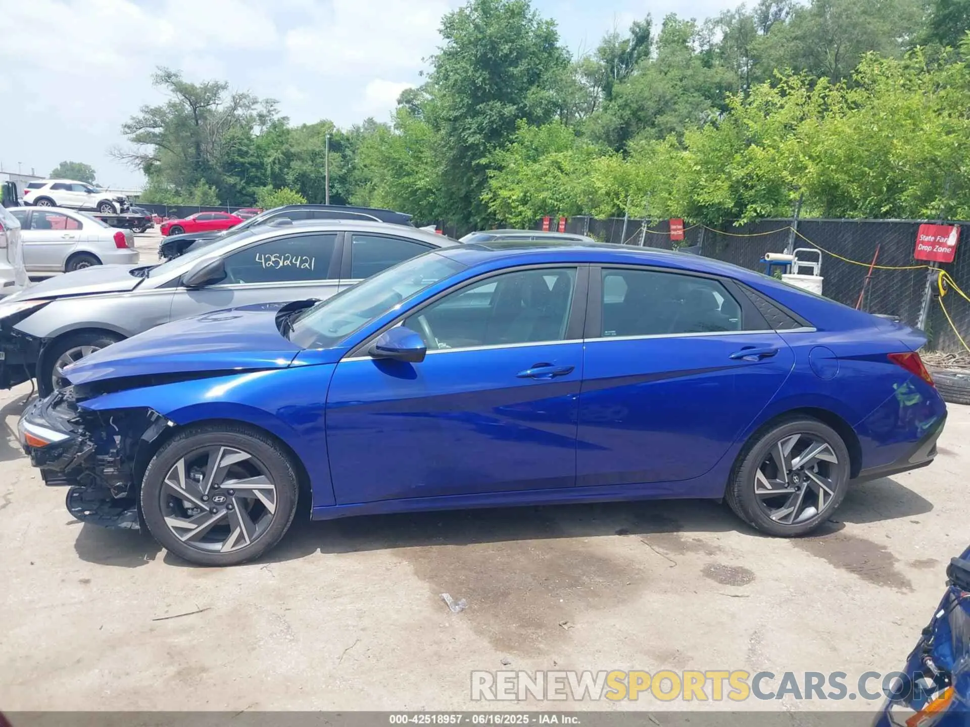 15 fotografías del automóvil dañado KMHLS4DG6RU701049 HYUNDAI ELANTRA 2024
