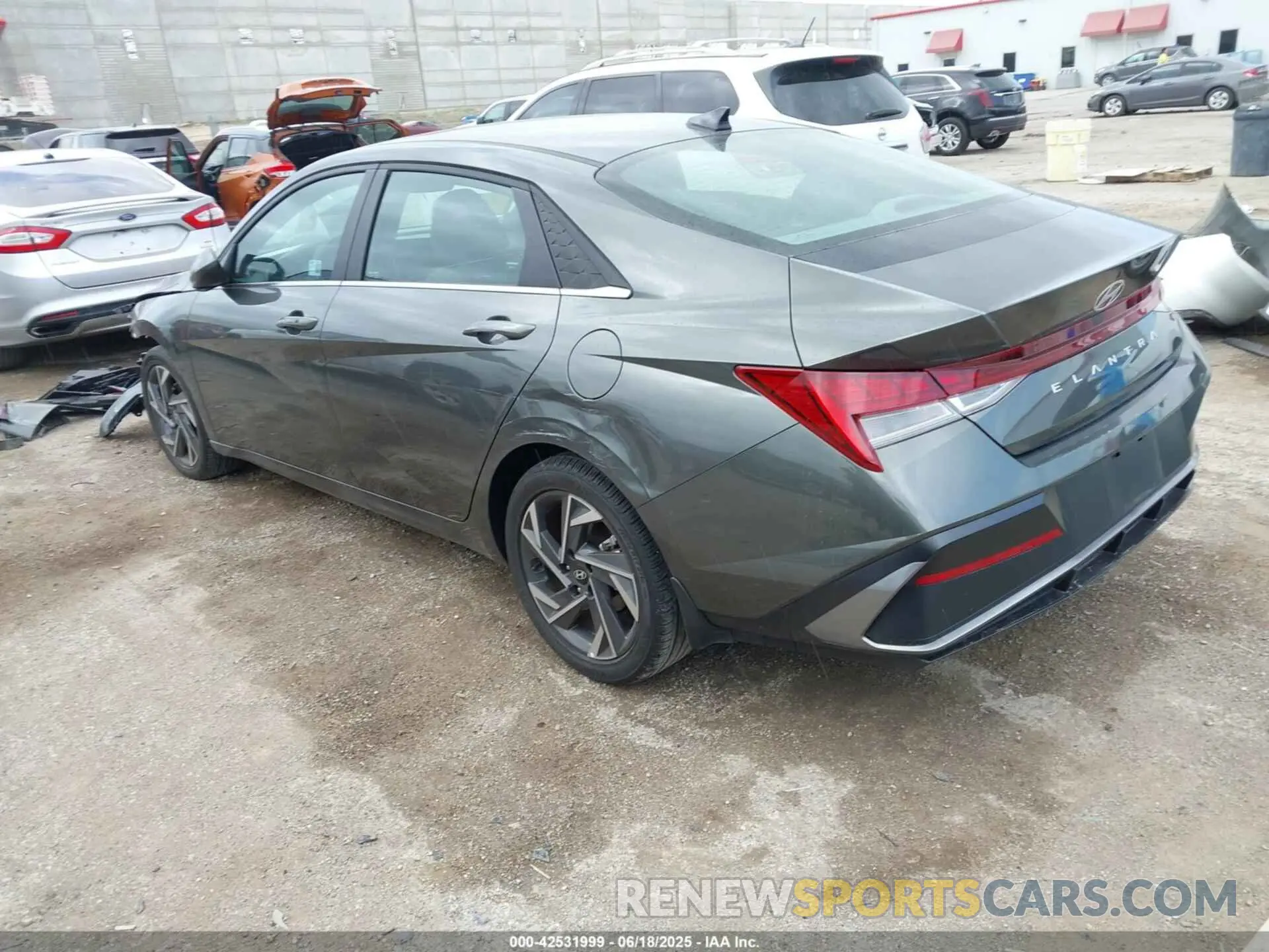 3 fotografías del automóvil dañado KMHLS4DG6RU745651 HYUNDAI ELANTRA 2024