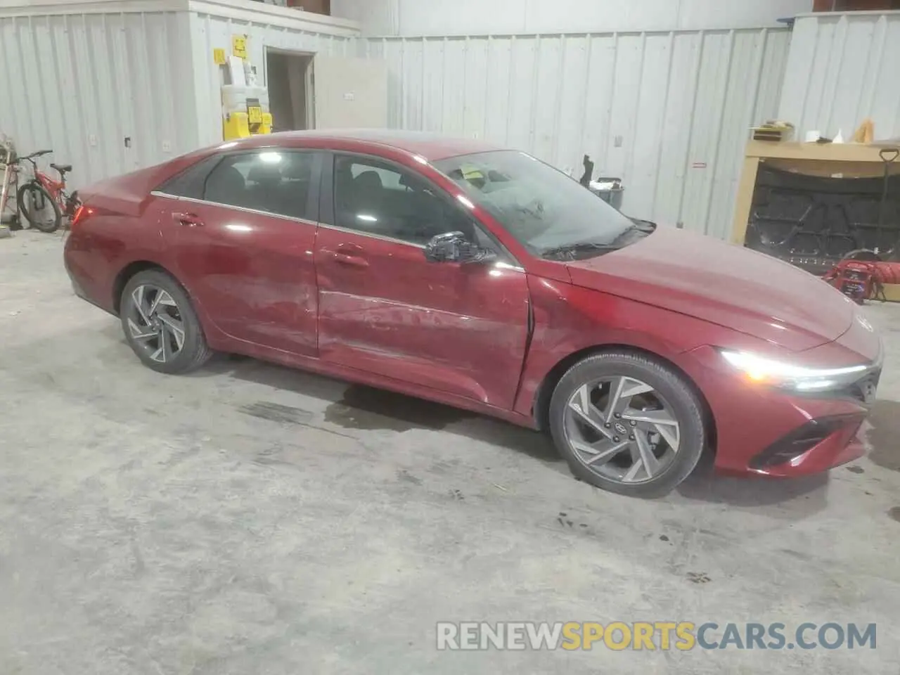 4 fotografías del automóvil dañado KMHLS4DG6RU841070 HYUNDAI ELANTRA 2024