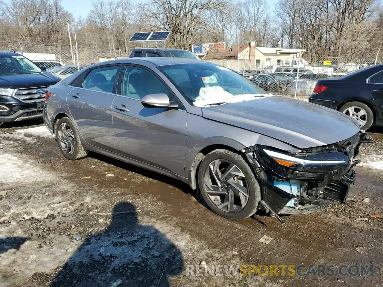 4 fotografías del automóvil dañado KMHLS4DG7RU749093 HYUNDAI ELANTRA 2024