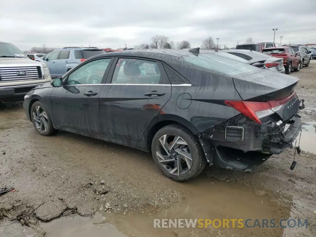 2 fotografías del automóvil dañado KMHLS4DG7RU778853 HYUNDAI ELANTRA 2024