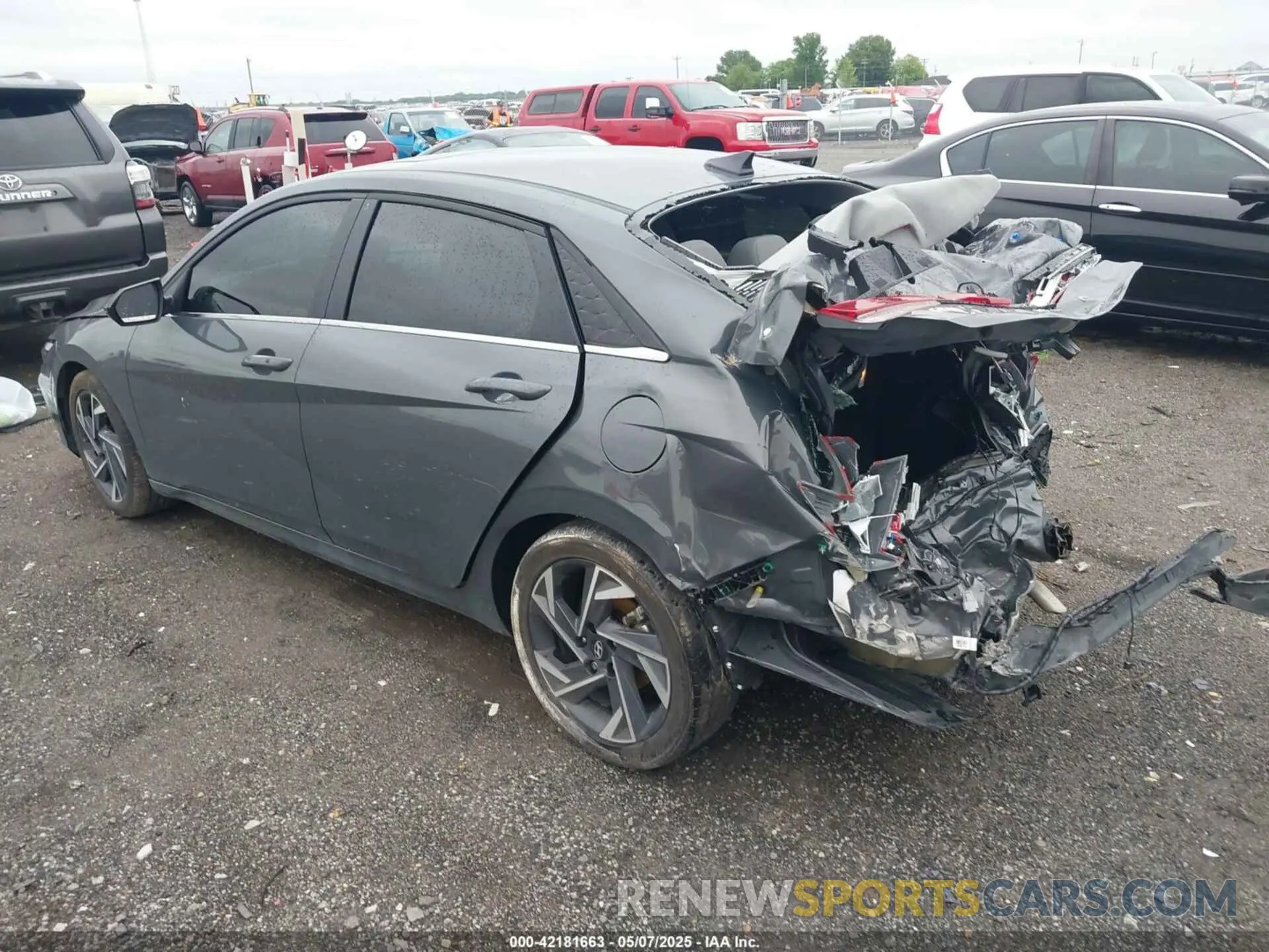 3 fotografías del automóvil dañado KMHLS4DG7RU822284 HYUNDAI ELANTRA 2024