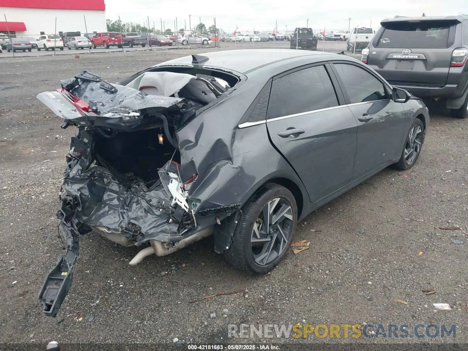 4 fotografías del automóvil dañado KMHLS4DG7RU822284 HYUNDAI ELANTRA 2024